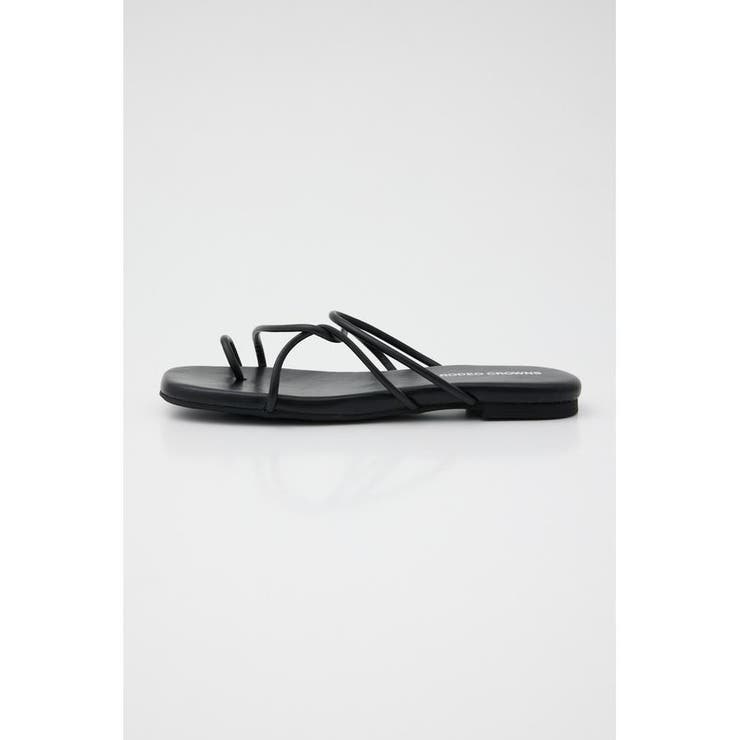 BLK | TUBE STRAP SANDALS | RODEO CROWNS WIDE BOWL