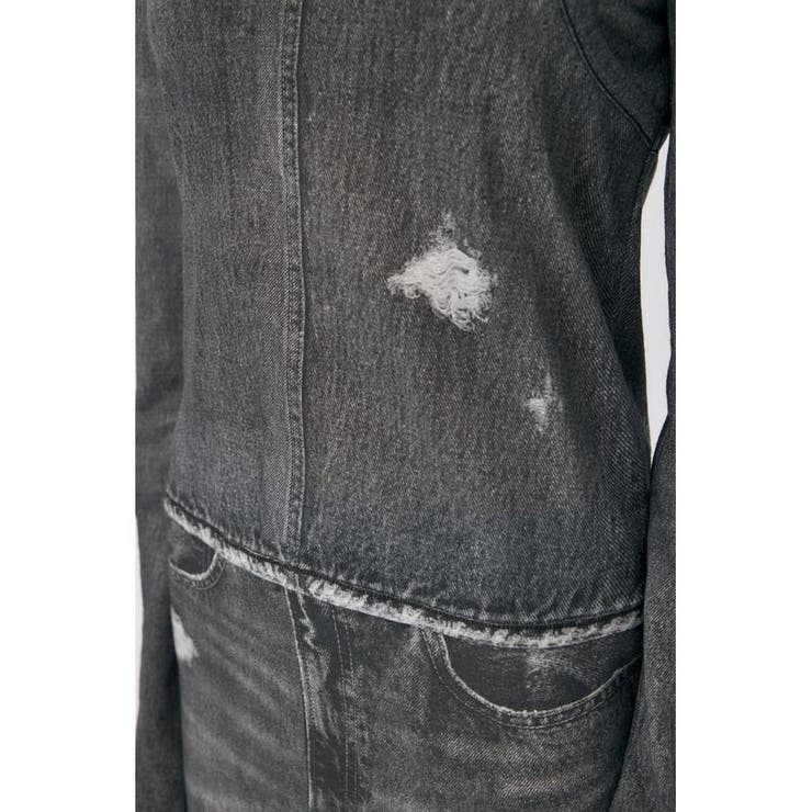 DENIM PRINT TRANSPARENT ロンT | MOUSSY OUTLET | 詳細画像11 