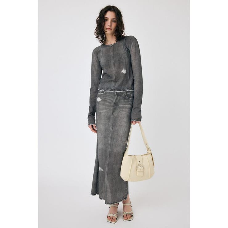 DENIM PRINT TRANSPARENT ロンT | MOUSSY OUTLET | 詳細画像2 