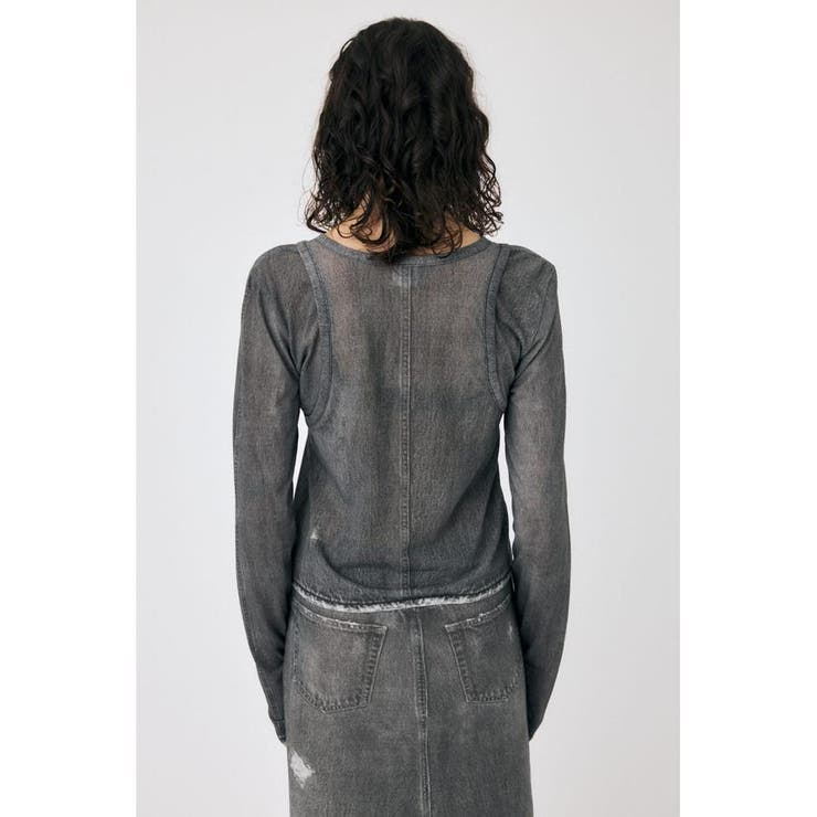 DENIM PRINT TRANSPARENT ロンT | MOUSSY OUTLET | 詳細画像8 