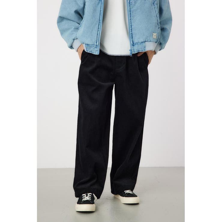 BLK | corduroy ワイドストレートパンツ | RODEO CROWNS WIDE BOWL