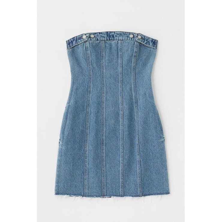 DENIM BARETOP MINI ワンピース | MOUSSY OUTLET | 詳細画像10 