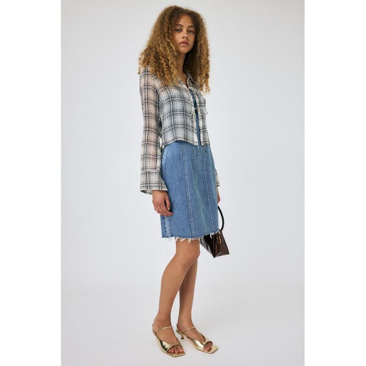 DENIM BARETOP MINI ワンピース | MOUSSY OUTLET | 詳細画像3 