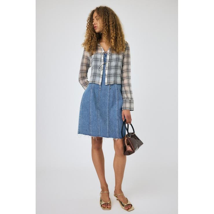 DENIM BARETOP MINI ワンピース | MOUSSY OUTLET | 詳細画像4 