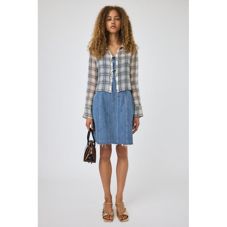DENIM BARETOP MINI ワンピース | MOUSSY OUTLET | 詳細画像5 