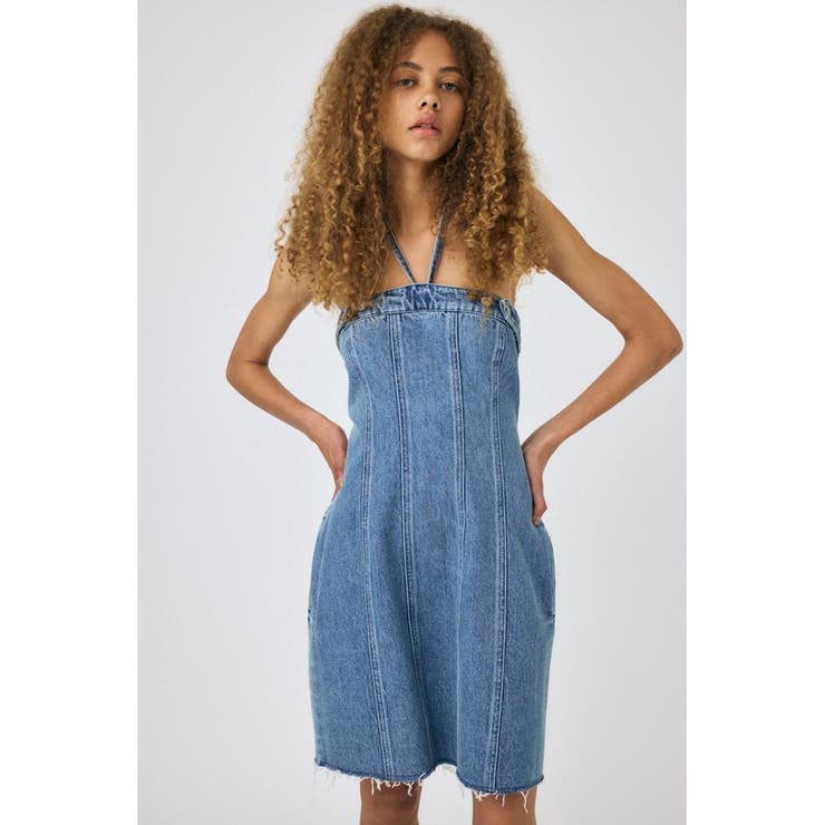 DENIM BARETOP MINI ワンピース | MOUSSY OUTLET | 詳細画像6 