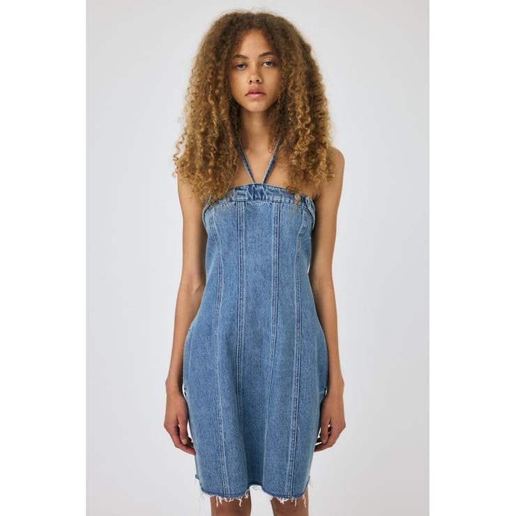 DENIM BARETOP MINI ワンピース | MOUSSY OUTLET | 詳細画像7 