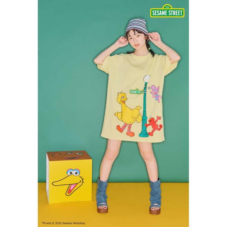 L/YEL1 | (SESAME STREET)Tワンピース | RODEO CROWNS WIDE BOWL