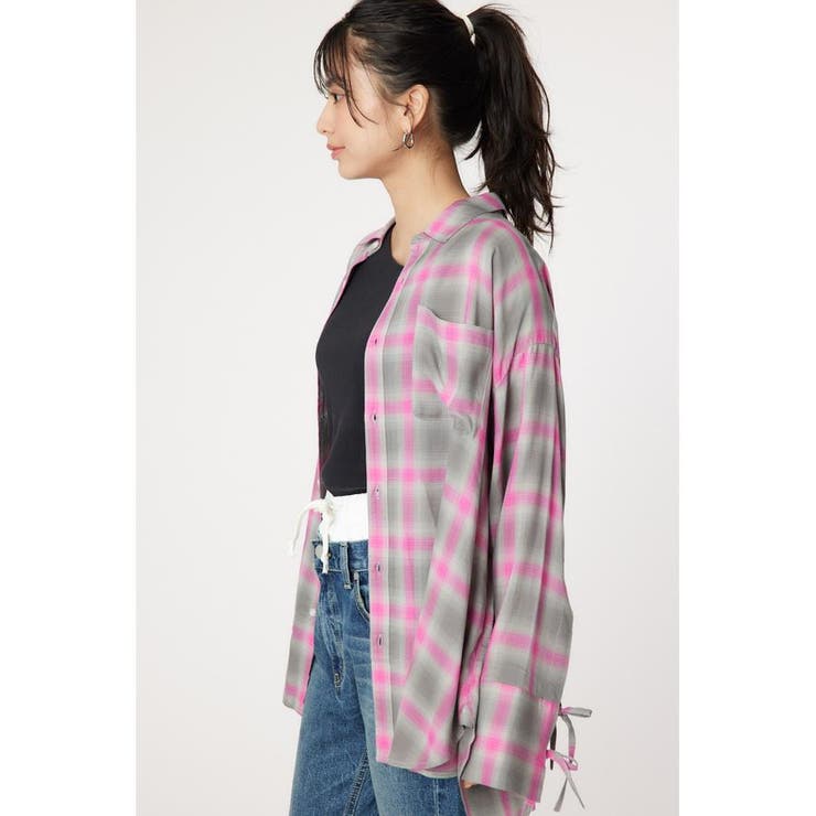 シアーオンブレチェックシャツ | RODEO CROWNS WIDE BOWL | 詳細画像19 