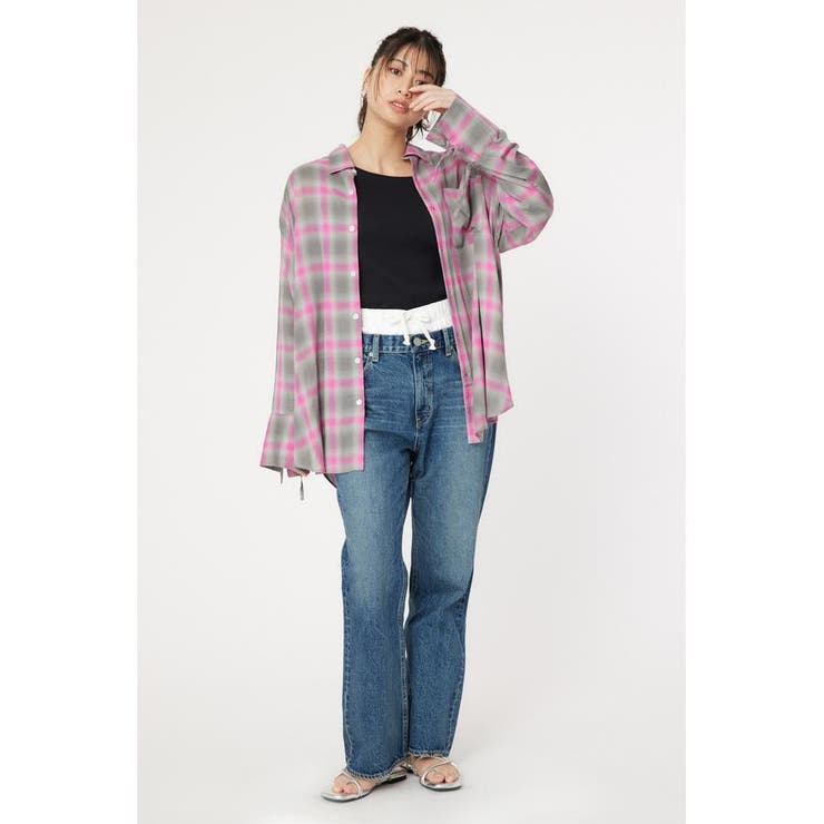 シアーオンブレチェックシャツ | RODEO CROWNS WIDE BOWL | 詳細画像21 