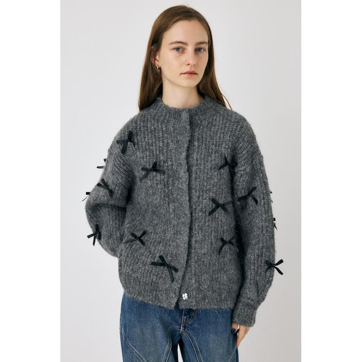 T.GRY | RIBBON FANCY カーディガン | MOUSSY OUTLET