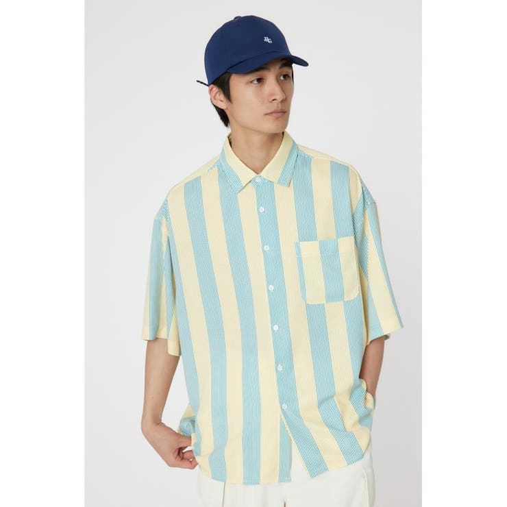 柄YEL5 | マルチストライプシャツ | RODEO CROWNS WIDE BOWL