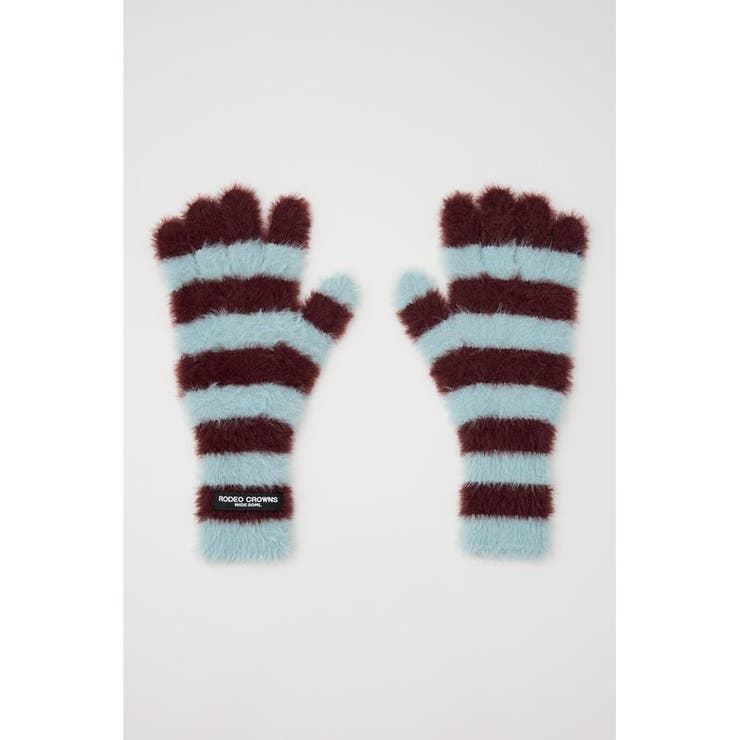 柄BLU5 | シャギーニットグローブ | RODEO CROWNS WIDE BOWL