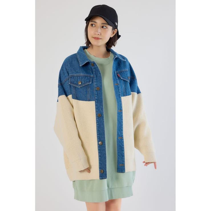 ニットドッキングルーズデニムジャケット | RODEO CROWNS WIDE BOWL | 詳細画像7 