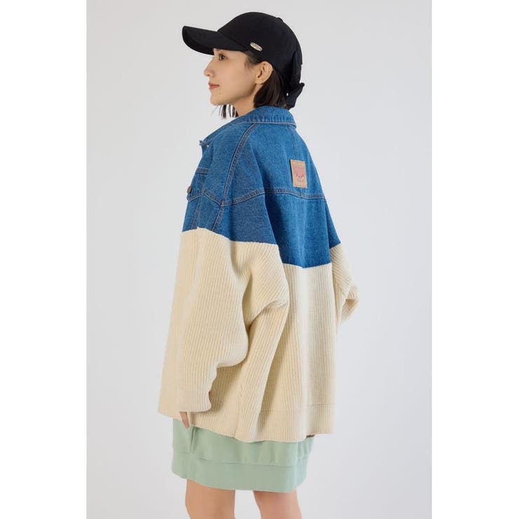 ニットドッキングルーズデニムジャケット | RODEO CROWNS WIDE BOWL | 詳細画像8 