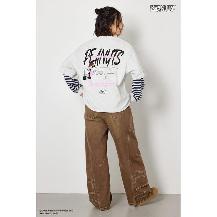 (PEANUTS)フェイクレイヤードロングTシャツ | RODEO CROWNS WIDE BOWL | 詳細画像36 