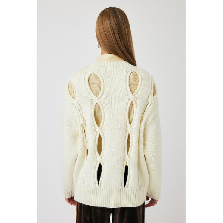CUT OUT DESIGN ニット | MOUSSY OUTLET | 詳細画像3 