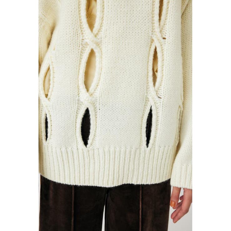 CUT OUT DESIGN ニット | MOUSSY OUTLET | 詳細画像5 