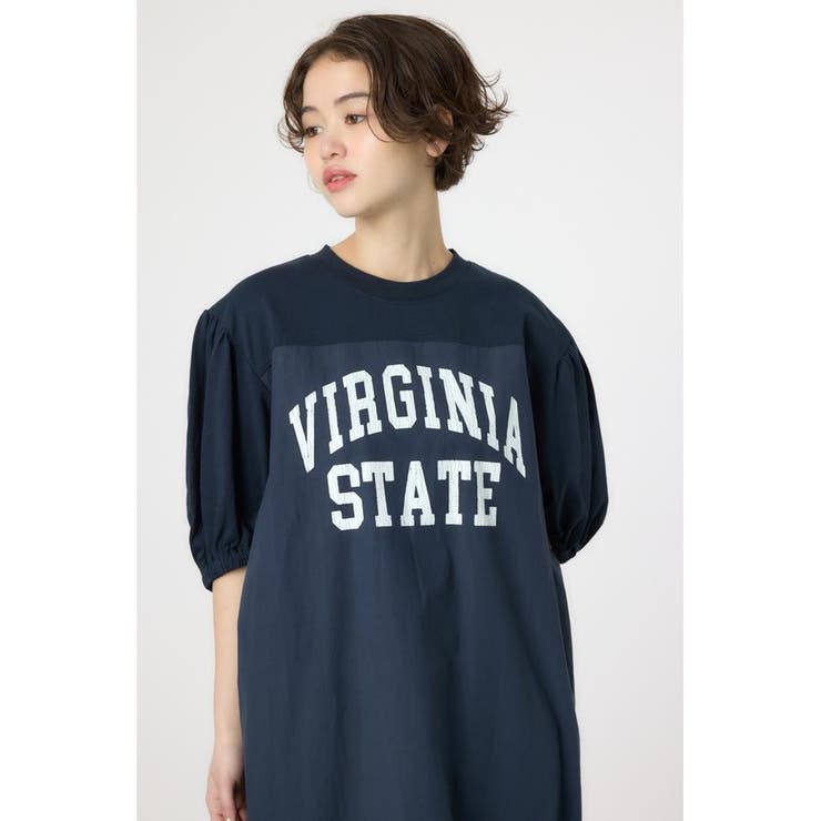 カレッジ 切替 パフスリーヴ ワンピース | RODEO CROWNS WIDE BOWL | 詳細画像17 