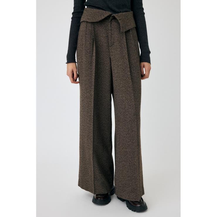 FOLD WAIST ワイドスラックス | MOUSSY OUTLET | 詳細画像4 