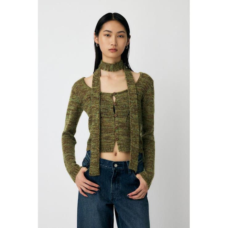 KHA | MIX YARN KNIT トップス | MOUSSY OUTLET