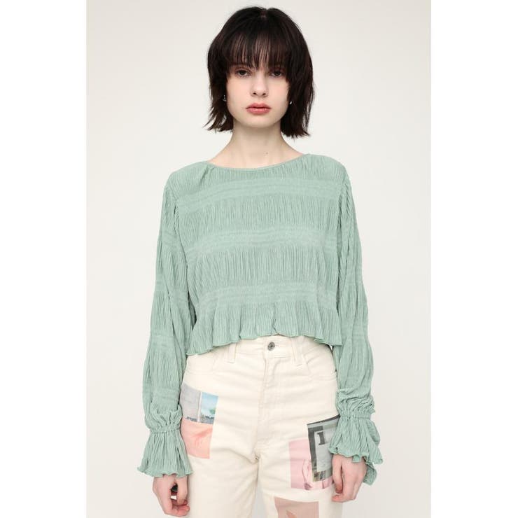 PLEATS BORDER トップス[品番：BJLW0022161]｜SLY OUTLET（スライ