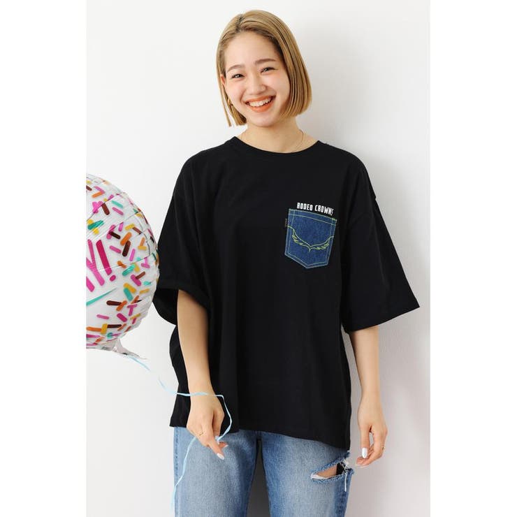 WEB限定）LIMITED デニムポケットTシャツ[品番：BJLW0025815]｜RODEO