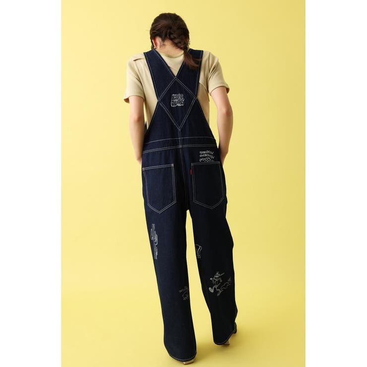 Ryu Ambe Paintサロペット[品番：BJLW0025912]｜RODEO CROWNS WIDE 