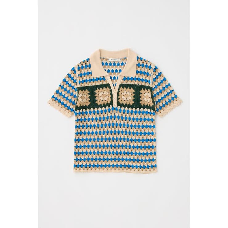 ADORABLE PATTERN ニットポロ | MOUSSY OUTLET | 詳細画像7 