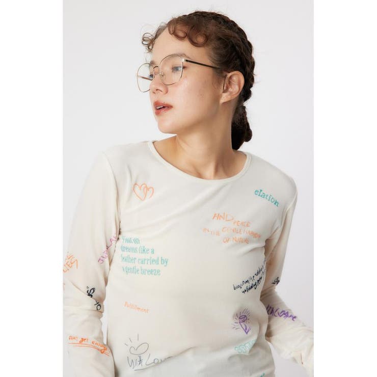 Brushedテキストシアートップス | RODEO CROWNS WIDE BOWL | 詳細画像2 