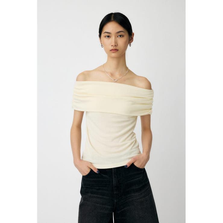 O/WHT1 | SHEER OFF SHOULDER トップス | MOUSSY OUTLET