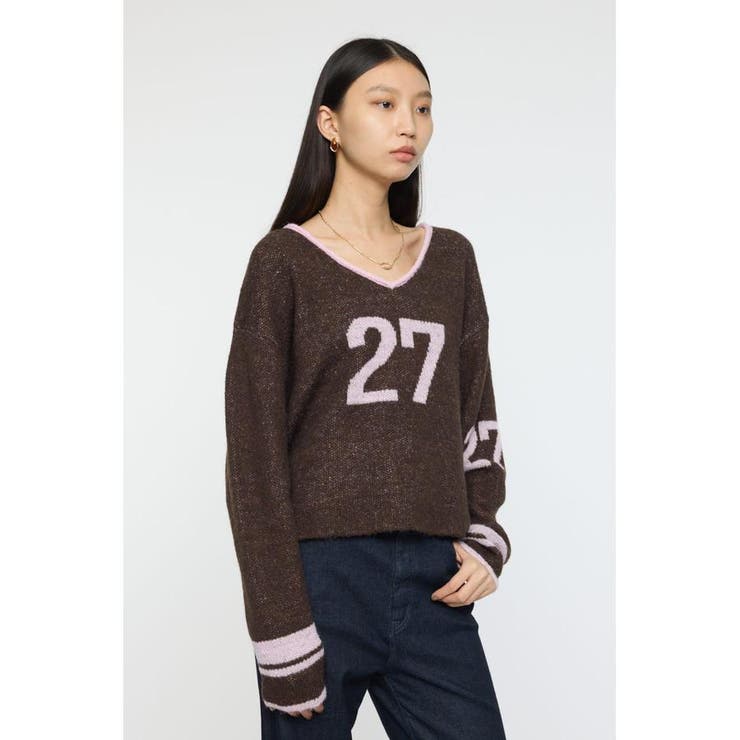 SHAGGY NUMBERING セーター | MOUSSY OUTLET | 詳細画像4 