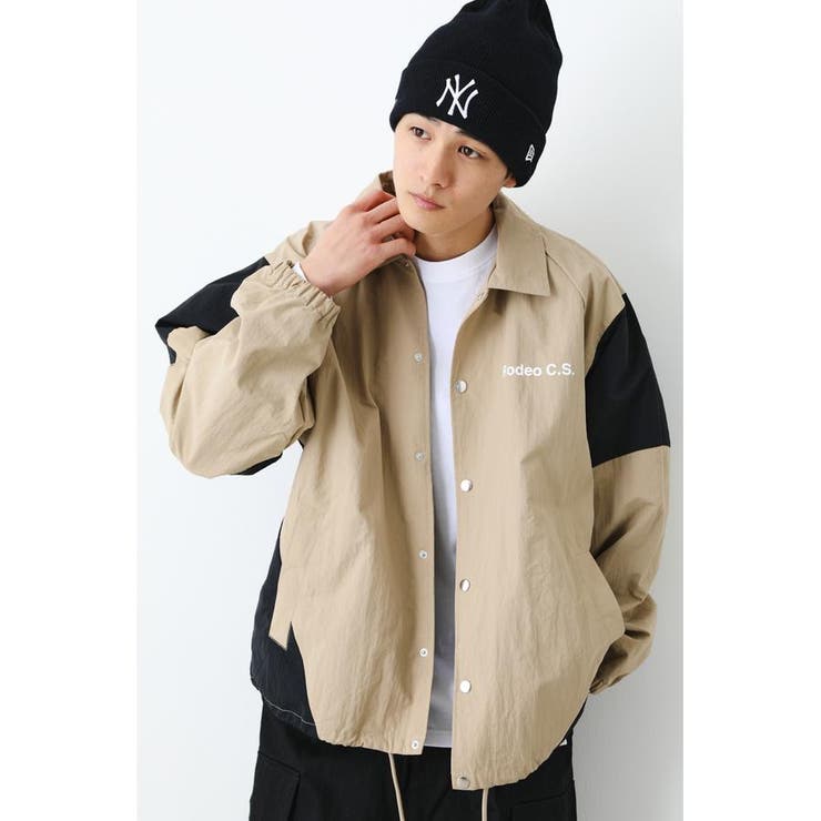 KEBOZ ケボズ WEST POINT WIDE コーチジャケット BEIGE