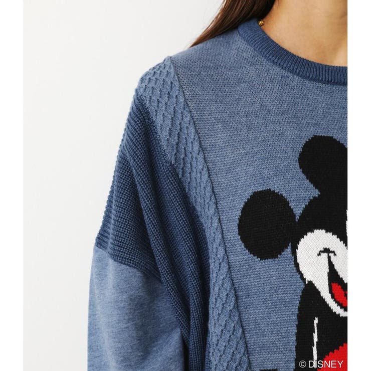 MICKEY)ニットドッキングトップス[品番：BJLW0019019]｜RODEO