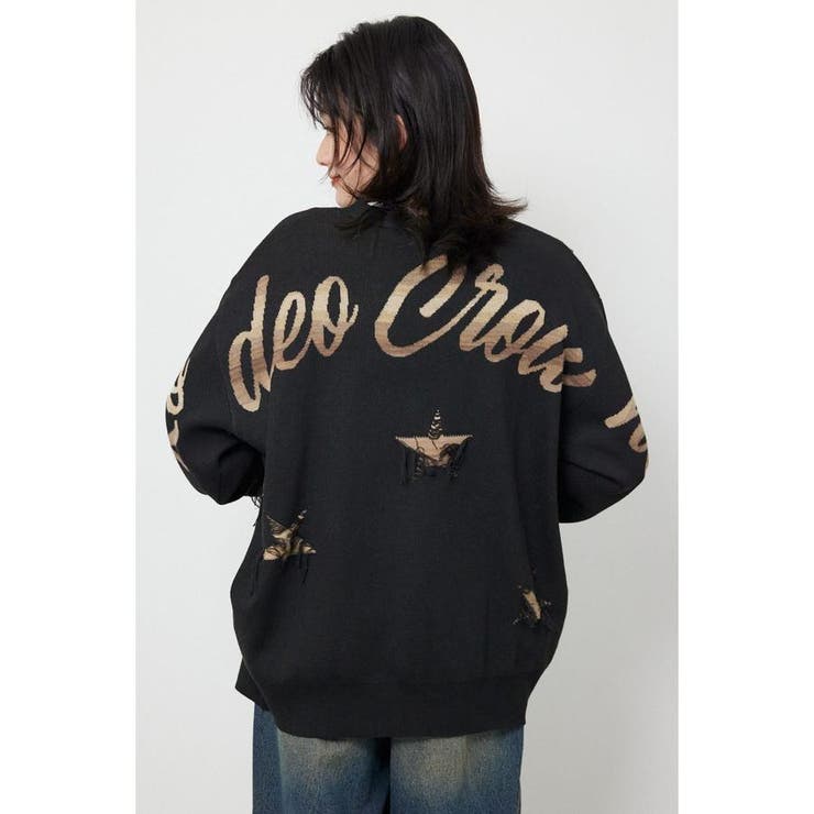 スター柄ニットカーディガン | RODEO CROWNS WIDE BOWL | 詳細画像9 