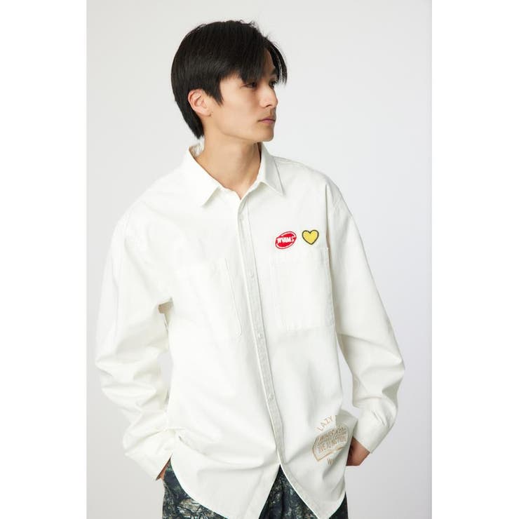 O/WHT1 | LAZYデニムシャツ | RODEO CROWNS WIDE BOWL