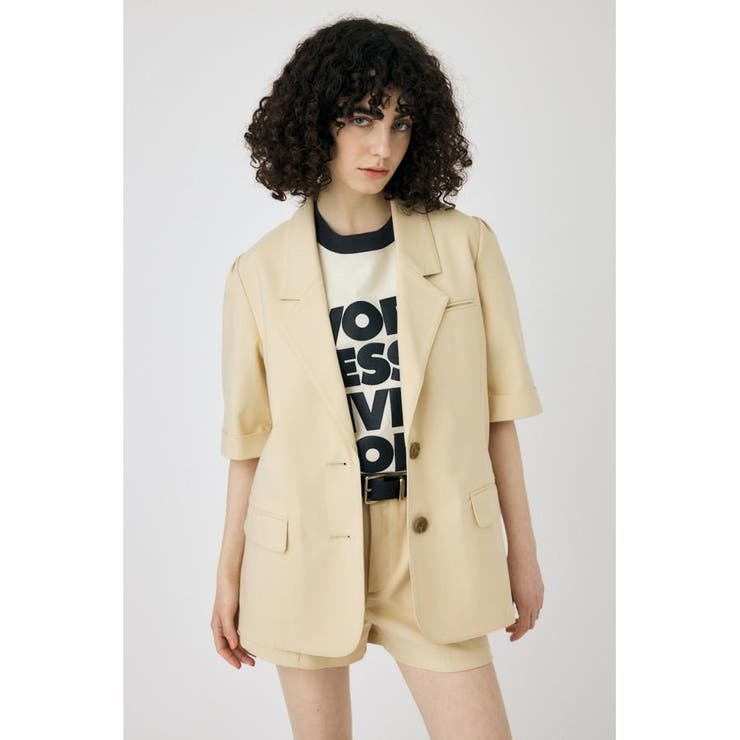 SHORT SLEEVE テーラードジャケット | MOUSSY OUTLET | 詳細画像4 
