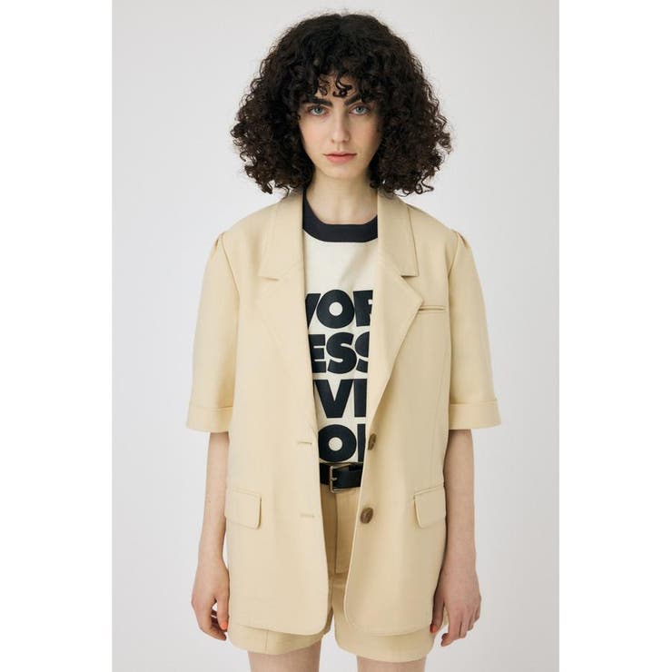 SHORT SLEEVE テーラードジャケット | MOUSSY OUTLET | 詳細画像5 