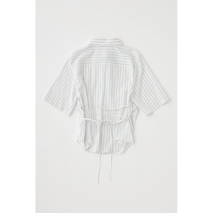 STRIPE BACK LACE UP シャツ | MOUSSY OUTLET | 詳細画像2 
