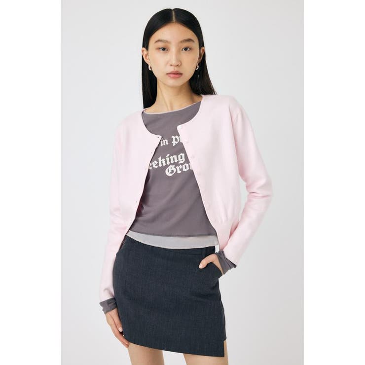 L/PNK1 | LOOSE FIT カーディガン | MOUSSY OUTLET