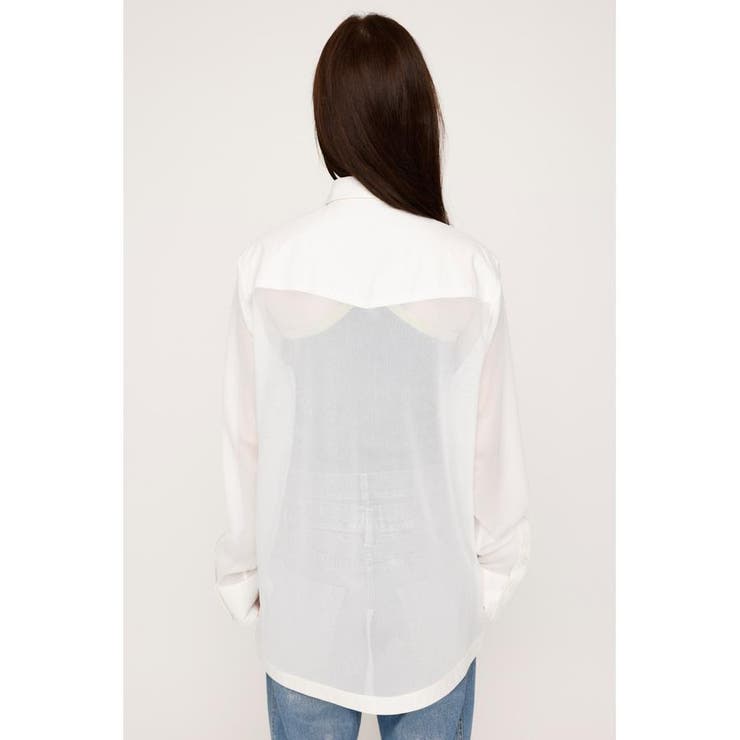 SHEER MESH シャツ | SLY OUTLET | 詳細画像5 