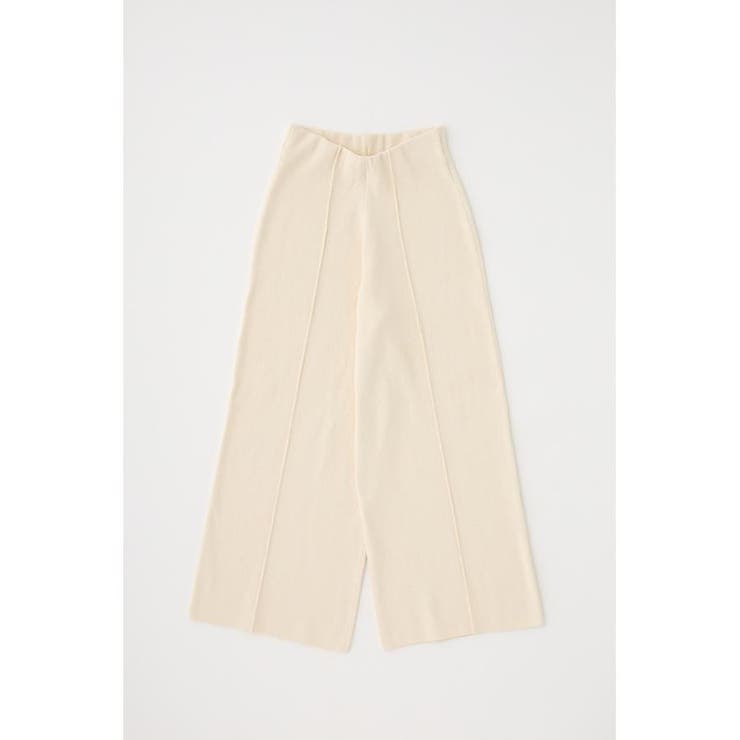 ニットワイドパンツ 素材の一部にオーガニックコットン使用 | MOUSSY OUTLET | 詳細画像4 
