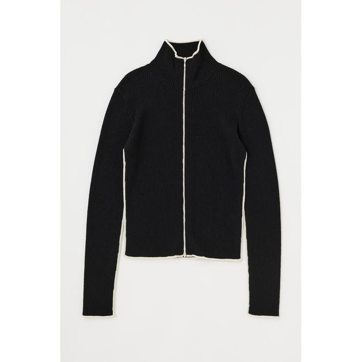 BI COLOR ZIP UP RIB ニット | MOUSSY OUTLET | 詳細画像20 
