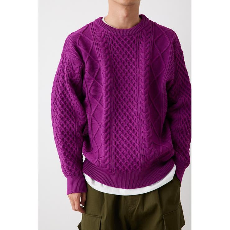 A-LIGHT KNIT ケーブルトップス | RODEO CROWNS WIDE BOWL | 詳細画像29 