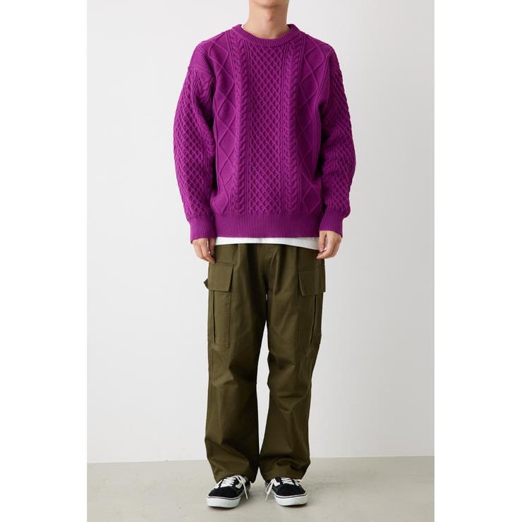 A-LIGHT KNIT ケーブルトップス | RODEO CROWNS WIDE BOWL | 詳細画像27 