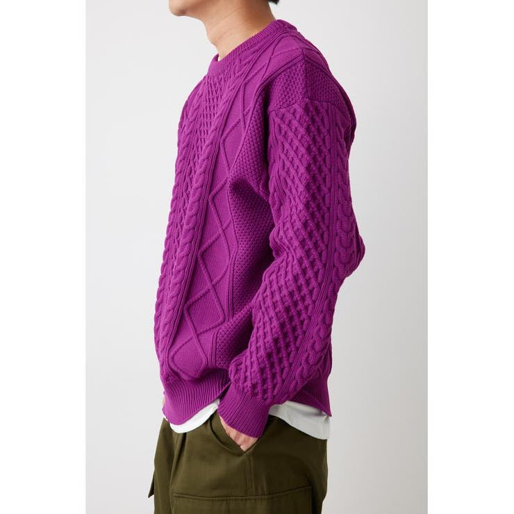 A-LIGHT KNIT ケーブルトップス | RODEO CROWNS WIDE BOWL | 詳細画像31 