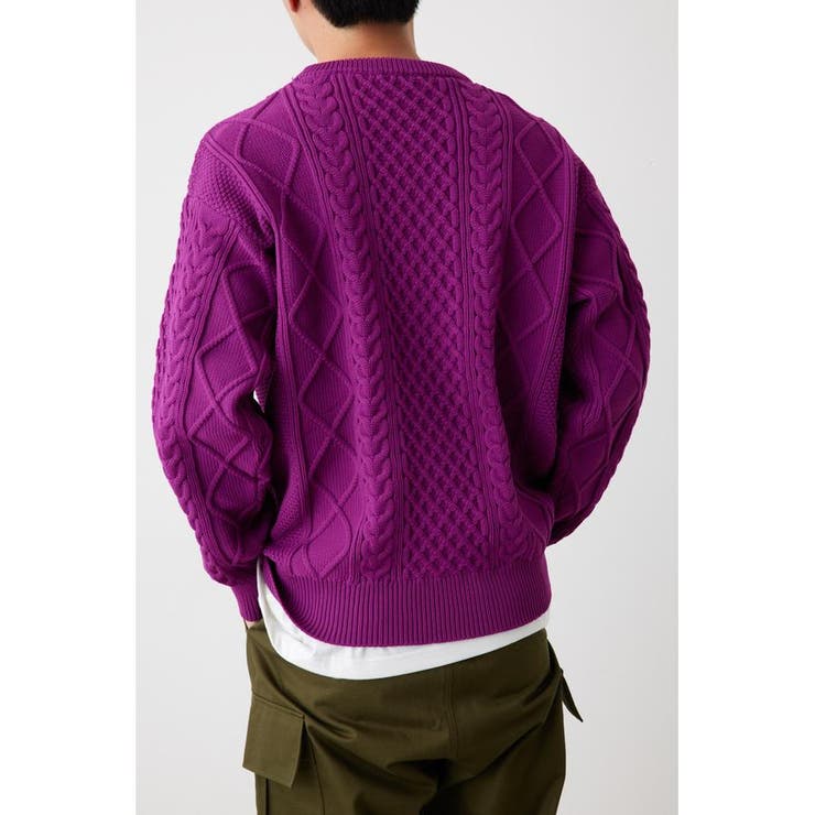 A-LIGHT KNIT ケーブルトップス | RODEO CROWNS WIDE BOWL | 詳細画像33 