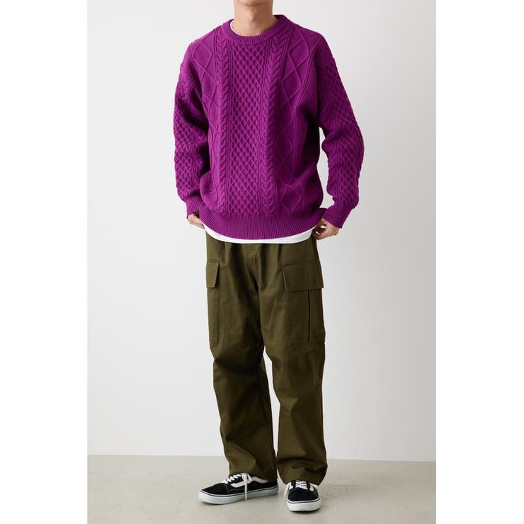 A-LIGHT KNIT ケーブルトップス | RODEO CROWNS WIDE BOWL | 詳細画像28 