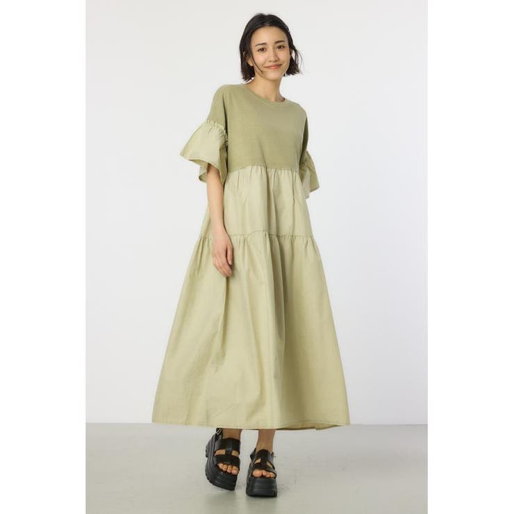 ピグメントドッキングティアードワンピース | RODEO CROWNS WIDE BOWL | 詳細画像11 