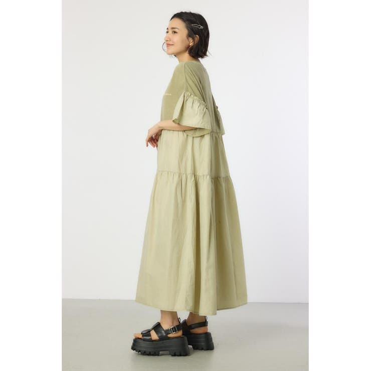 ピグメントドッキングティアードワンピース | RODEO CROWNS WIDE BOWL | 詳細画像13 